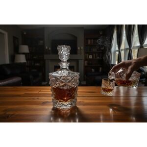 Bohemia Crystal Decanter Unisex OS Clear NWOT 24% Lead Glass Czech Republic